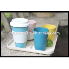 BAMBOO FIBER tableware sets newest BPA FREE natural dinnerware